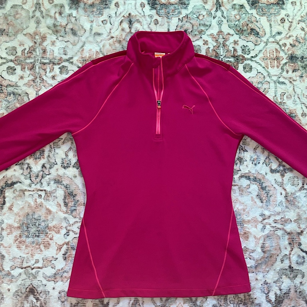 Women’s Puma Dry Cell Pullover 1/4 Zip (XS, pink)